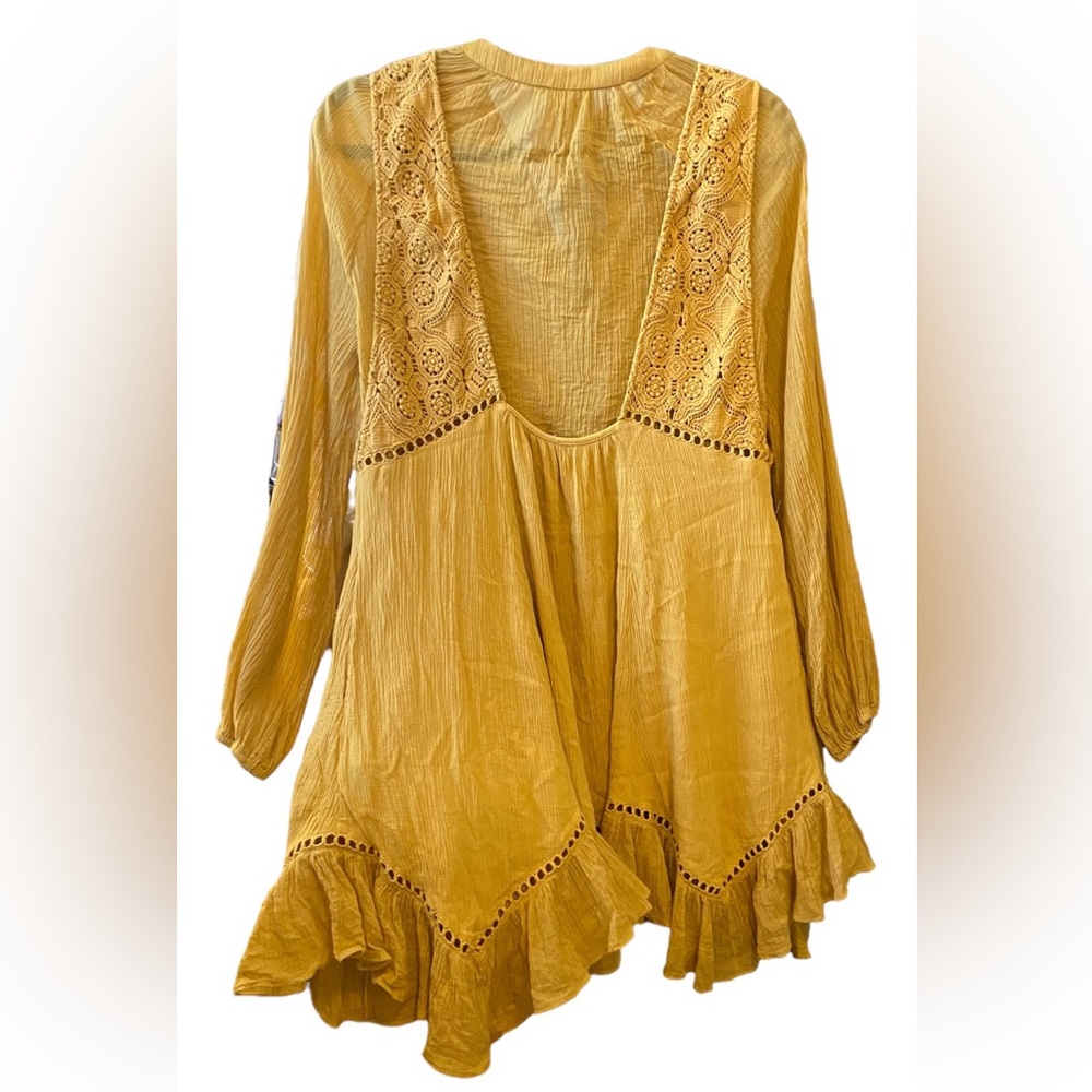 $128 RARE Preloved Free People Endless Summer “Freya” Mini Dress Set Small - Picture 8 of 9